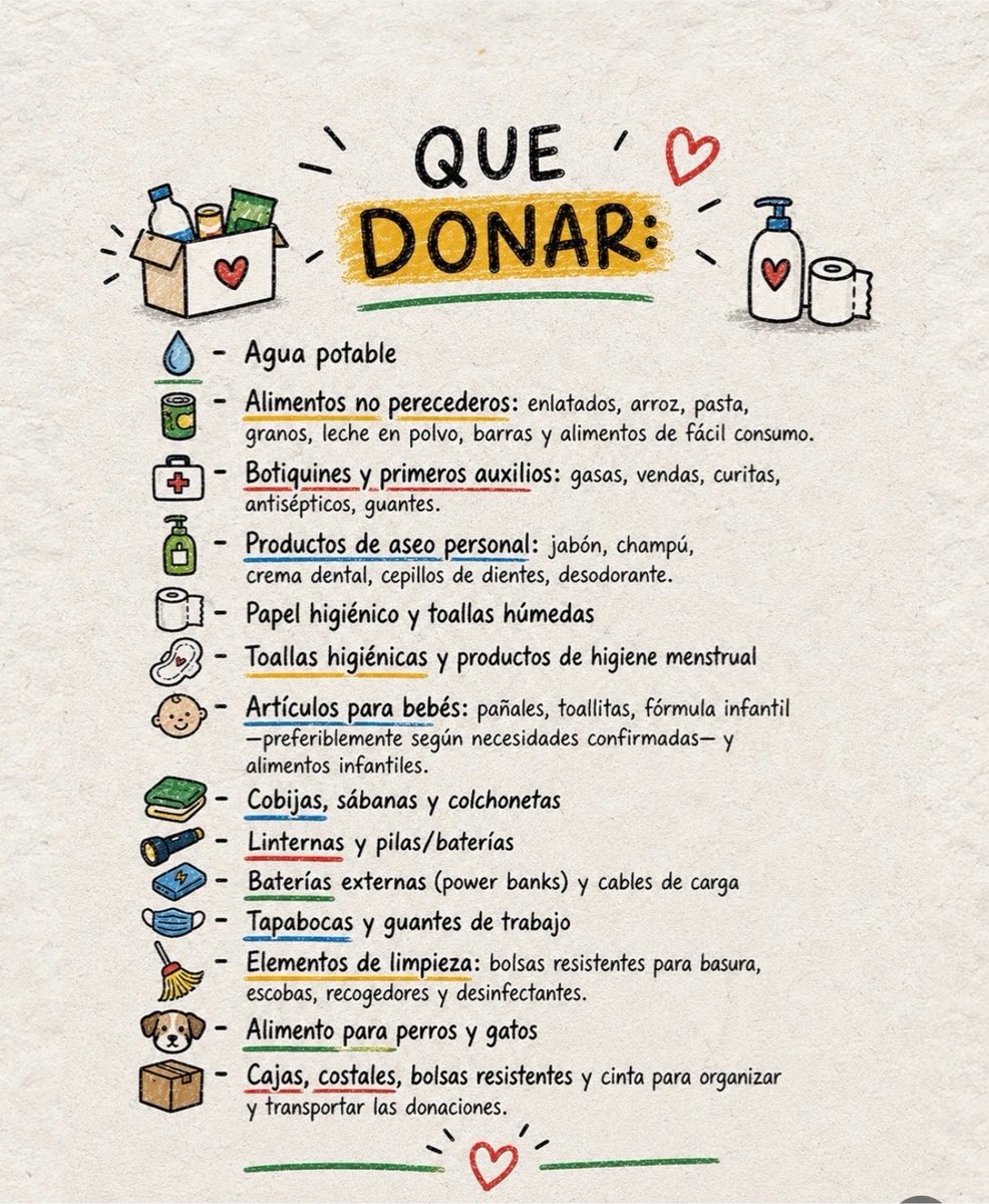 kthvjms's tweet photo. PUNTO DE ACOPIO Y QUE DONAR EN BUCARAMANGA ‼️‼️ https://t.co/vsHKIy13pB