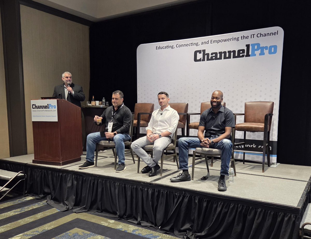 ChannelProSMB's tweet photo. Day 1 of ChannelPro LIVE is in full swing in Parsippany! ๐ฅThe MSPs in attendance aren't learning passively...they're sharing their own best practices and throwing real curveballs to the experts on stage.
If you're here, share your own pics and tag them #ChannelProLIVE ๐ธ https://t.co/cCEWuUJ9GD