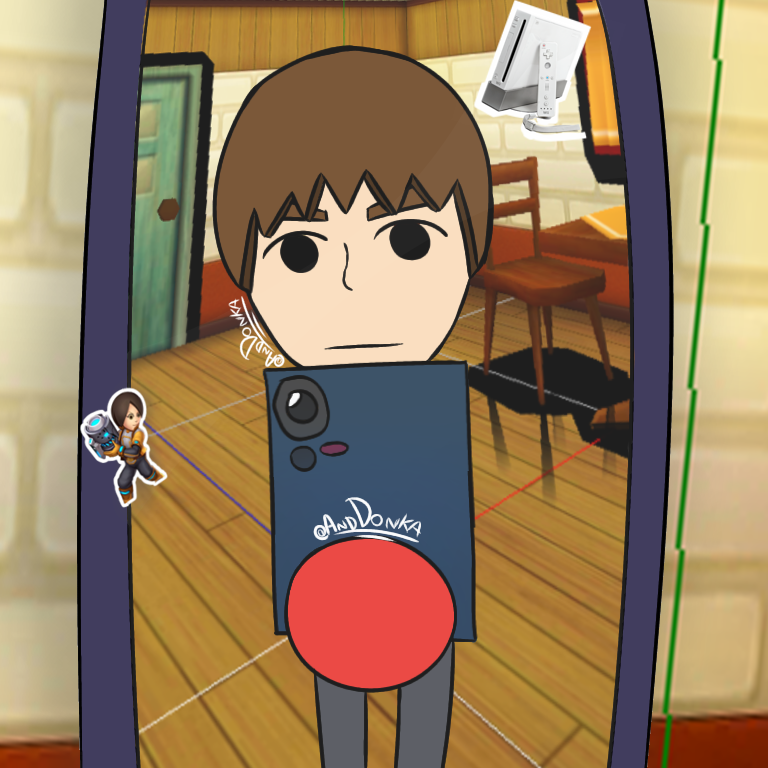 AndDonka's tweet photo. Mii selfie (I did it from memory because I don't have the original image.)
#Mii #Nintendowii #defaultmii #fanart #cursedimage #memesㅤㅤ https://t.co/GXxKyFUFt5