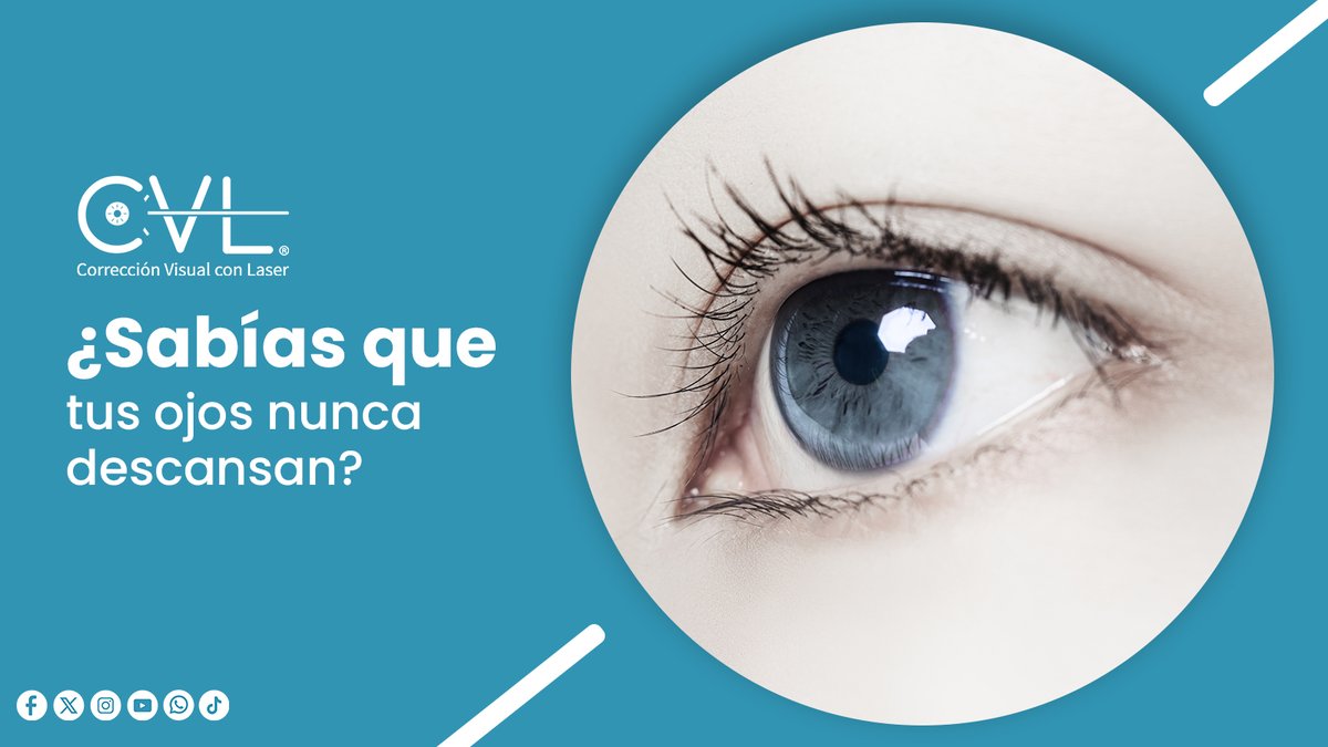 GarantiaCVL's tweet photo. 👀✨ ¿Sabías que tus ojos nunca descansan por completo? Trabajan constantemente para enfocar, adaptarse a la luz y enviar información al cerebro. 📱💻
Dormir bien y hacer pausas durante actividades visuales ayuda a reducir el cansancio ocular.
#SaludVisual #CuidadoVisual https://t.co/xumSwJ2bIS
