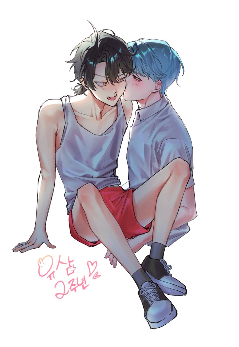 ch0__3's tweet photo. #oc #You3 #유삼
애호하는 커플이 2주년이라네요..🩵🖤 https://t.co/zUFwj217XE
