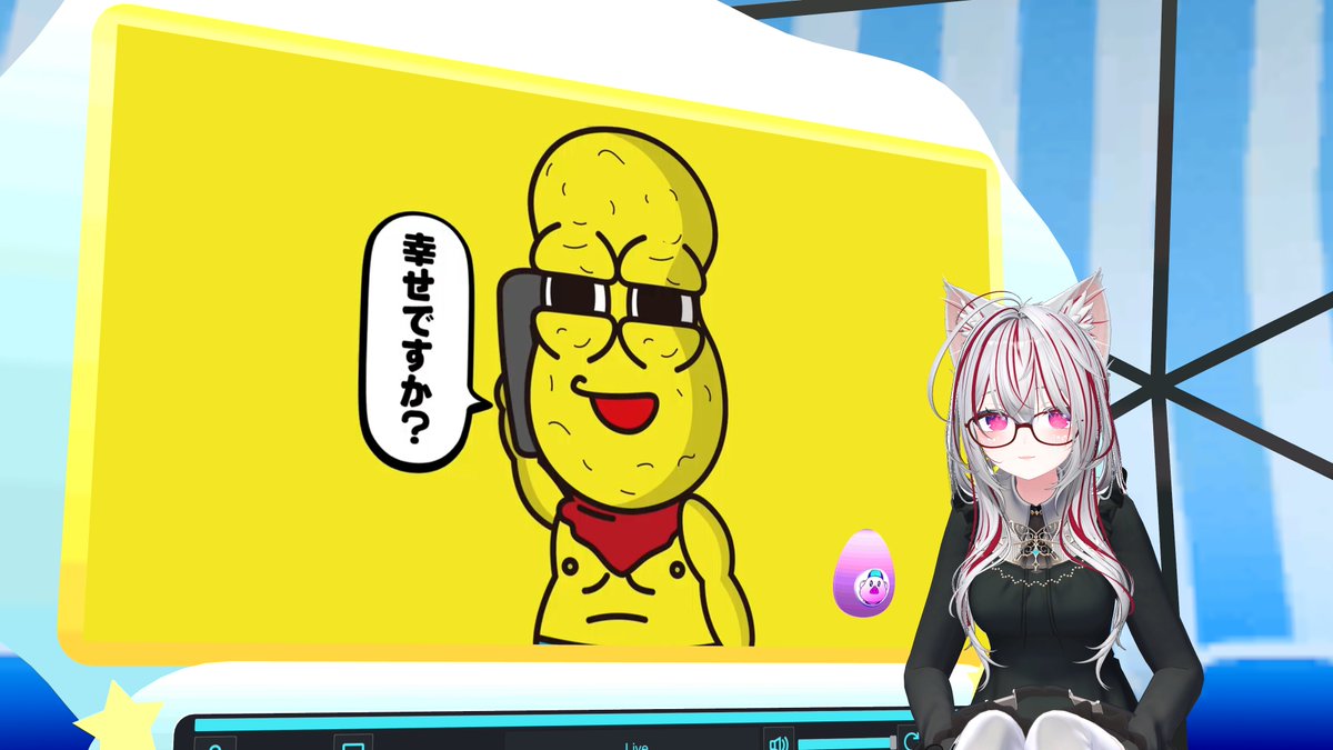 naga_tomoe_vr's tweet photo. ピーナッツくん朝配信三日目！

さながら新興宗教勧誘だった。

#ぽこピーランド https://t.co/oNXKX4sXNh