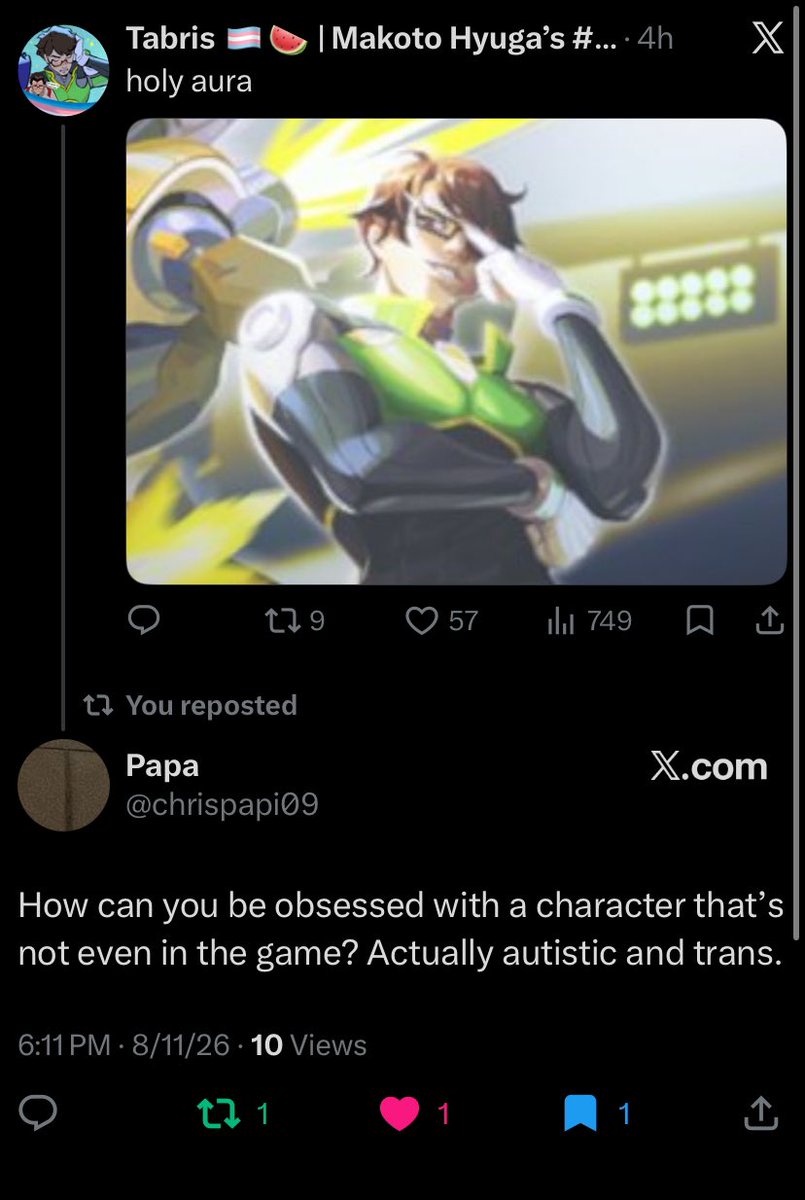 volopilledfreak's tweet photo. This is genuinely the best reply ive ever gotten im crying im literally obsessed with it

Actually autistic and trans. https://t.co/2IXjRqmtgu