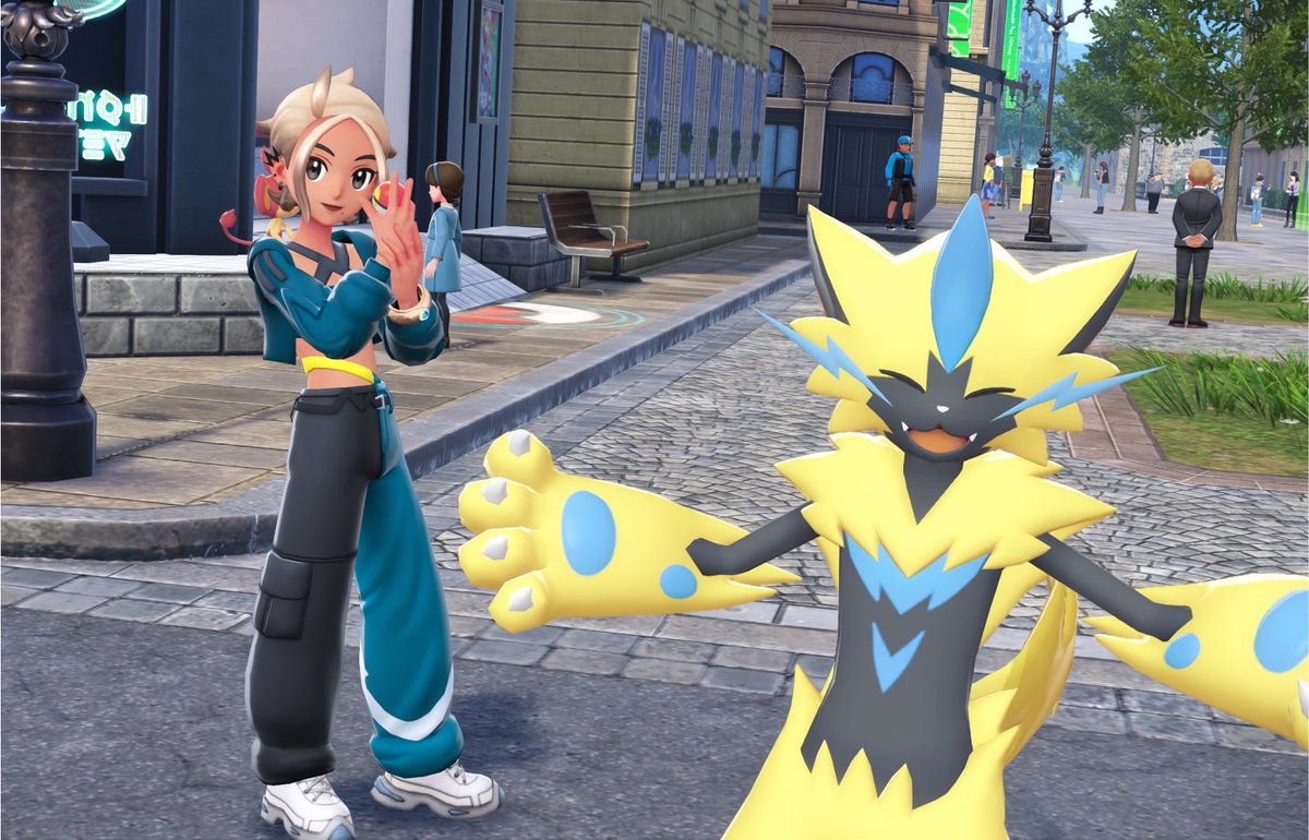 phrodrs's tweet photo. Como pode o Zeraora ser o melhor mítico já feito? 
Me &amp; My Girls https://t.co/siTL0Vbo4y
