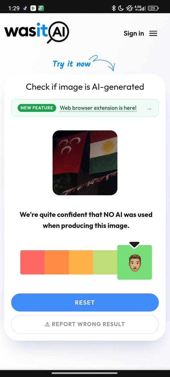 BhdrU_'s tweet photo. @Rikelme445 @refahizmm @_0rkun Al istersen kendin de bak, google'a ai detector yazıp fotoğrafı atacaksın. Ai ı yanlış kullanıyorsun. https://t.co/vaSoTnSy1U