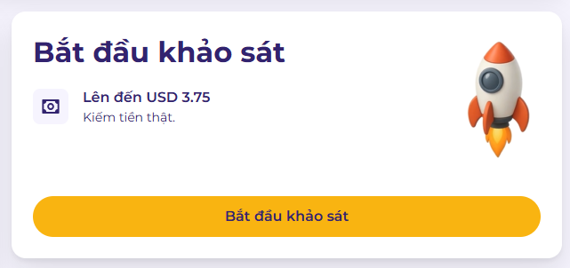 Victornguyen10x's tweet photo. KÈO KHÔNG ĐỒNG LỤM NHẸ 3.75 USDC CHỈ VỚI 5 PHÚT LÀM KHẢO SÁT NHA ANH EM

MOBROG là một sản phẩm xịn sò của SPLENDID RESEARCH GmbH - một công ty nghiên cứu thị trường có tiếng tại Đức. Nền tảng này kết nối các doanh nghiệp cần khảo sát với người dùng, giúp anh em vừa nói lên ý kiến cá nhân vừa đút túi tiền tươi thóc thật.

Tranh thủ vài phút rảnh rỗi cày bừa chút là có thể kiếm tiền ăn sáng rồi ae. Kèo hoàn toàn miễn phí, thao tác mượt mà trên cả điện thoại Android lẫn iPhone luôn nhé.

Link đăng ký: https://t.co/yUP2xIgYvl

Đăng ký tài khoản mới trên MOBROG bằng email của ae

Cập nhật và hoàn thiện hồ sơ cá nhân của anh em.

Hệ thống sẽ tự động ghép nối các bài khảo sát phù hợp với profile cá nhân.

Hoàn thành khảo sát và nhận tiền thưởng.

Anh em có thể kiếm được từ 2 đến 6 USD cho mỗi bài khảo sát tùy thuộc vào độ dài và quốc gia. Lúa về có thể rút thẳng qua PayPal, Skrill, chuyển khoản ngân hàng hoặc đổi voucher cực kỳ linh hoạt.

Tất nhiên kèo này không phải để anh em làm giàu nhanh hay đổi vị thế, nhưng tận dụng thời gian rảnh rỗi  cày để kiếm thêm chút tiền cà phê qua ngày. Anh em tranh thủ vào làm sớm nhé.

Ngoài việc làm khảo sát truyền thống, dự án vừa ra mắt thêm tính năng Arcade. Anh em vào chọn game từ danh sách liên tục cập nhật, cày cuốc đạt các mốc level quy định là ẵm thêm phần thưởng.

Anh em hoàn toàn yên tâm về Uy tín nền tảng vì dự án tuân thủ nghiêm ngặt Luật quốc tế ICC/ESOMAR về Thực hành Marketing và Nghiên cứu xã hội, đồng thời đạt chuẩn các quy tắc từ MRS, CASRO, MRA & ARF. Làm ăn minh bạch, không lo cam quýt nhé. 

Điền khảo sát nhận tiền đã có mặt trên thế giới khá lâu, ở Việt Nam cũng đã có  1 vài trang tương tự với tiên công khoảng 50k -100k VND cho 1 bài khảo sát nhé ae