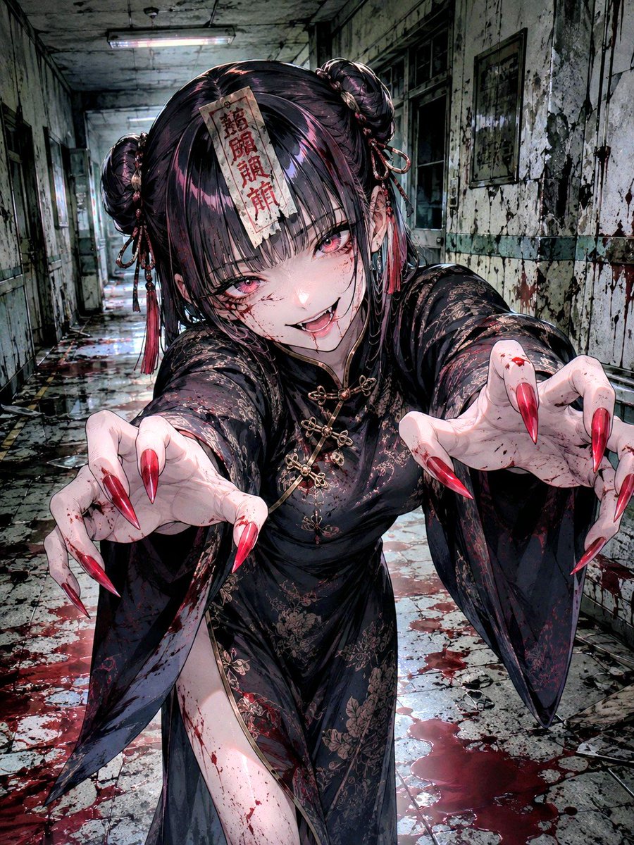 yuaaym's tweet photo. るんちゃん様の企画❤️
#月夜のキョンシー展
怖い要素って何があるかなーと考えてたら怖くなってきたので(小心者)朝に参加してもよろしいでしょうか…‼️ホラー小説や漫画、映画は怖いながら読みたいし観たいというひねくれ者な自分です…🫠 https://t.co/cfmjpm2NvE