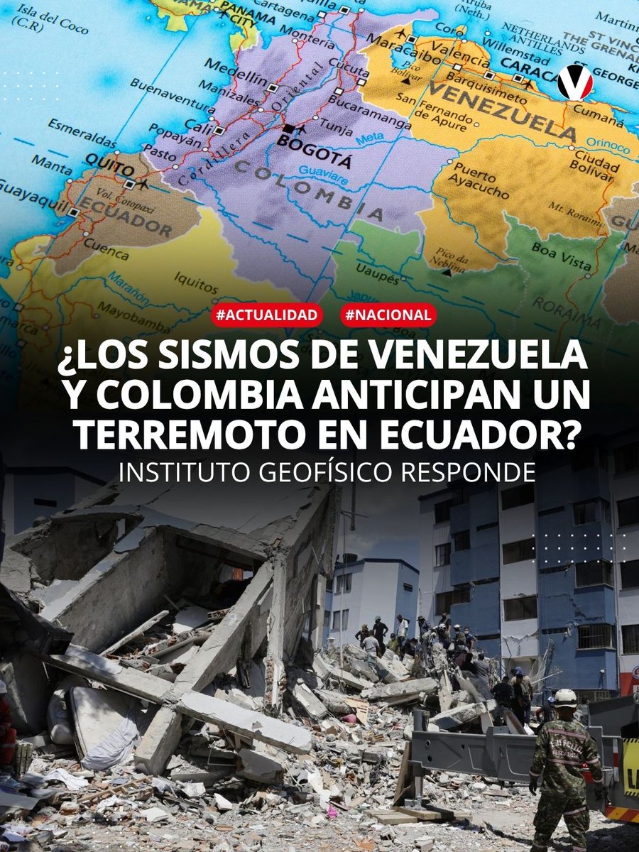 revistavistazo's tweet photo. 🔎 Tras el reciente terremoto en #Colombia y el doblete sísmico ocurrido en #Venezuela en junio, ¿Ecuador es el siguiente? El Instituto Geofísico hace la siguiente aclaración: https://t.co/LVX8yqyWmt https://t.co/7H08bHpp7h