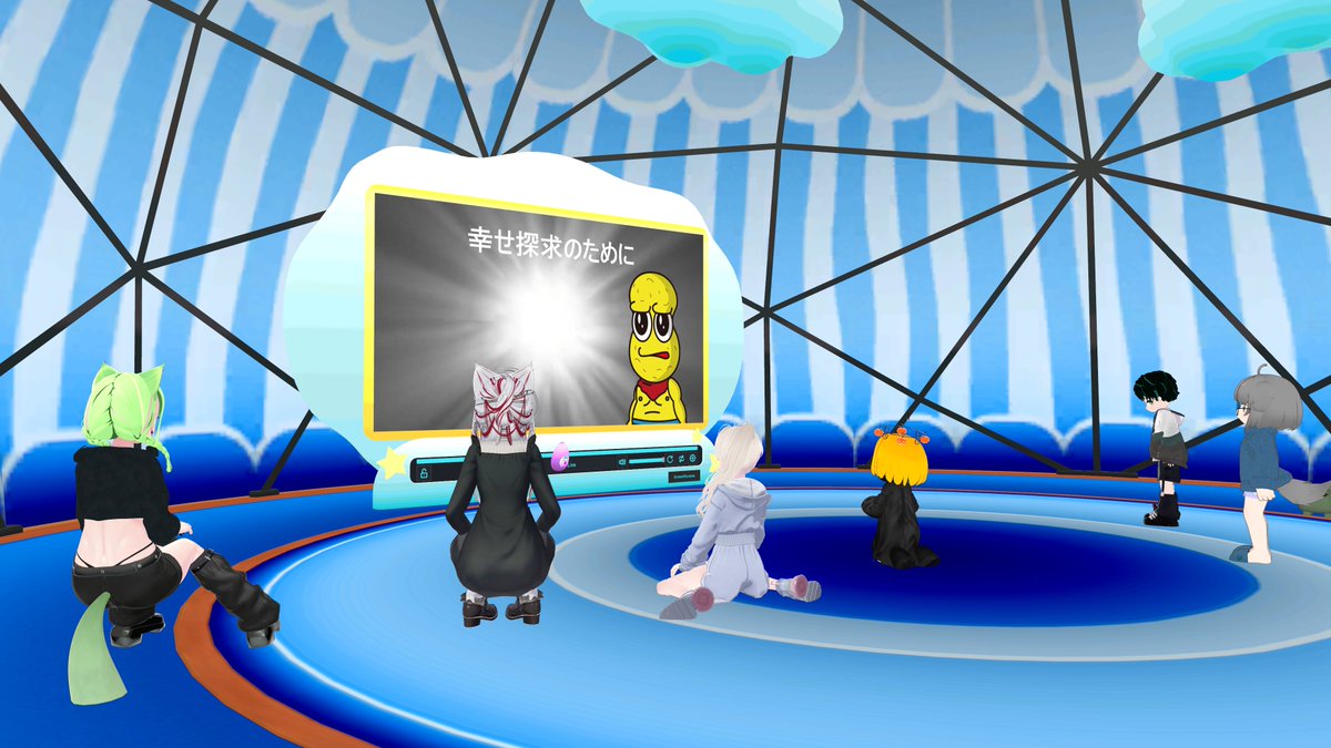 naga_tomoe_vr's tweet photo. ピーナッツくん朝配信三日目！

さながら新興宗教勧誘だった。

#ぽこピーランド https://t.co/oNXKX4sXNh