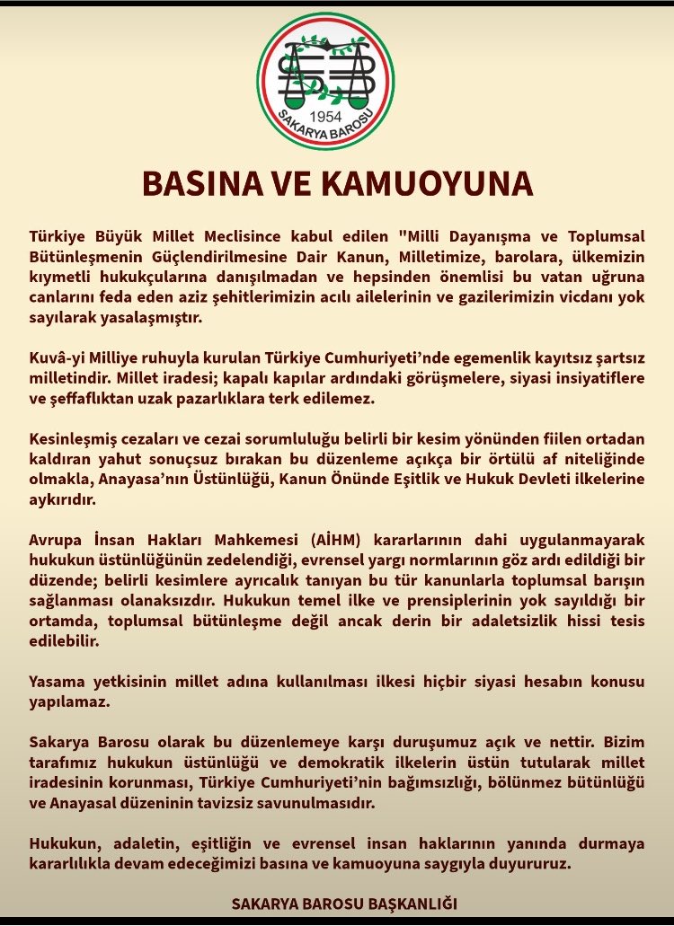hdbdhar342906's tweet photo. ⚖️ Örtülü af anayasaya aykırıdır! Yasama yetkisi siyasi hesaplara konu edilemez. Hukukun temel prensipleri yok sayılarak adli dengelerin bozulması adalet duygusunu derinden sarsmaktadır. Herkes için eşit ve adil hukuk istiyoruz! 🏛️📢 #Adilİnfaz #HukukDevleti https://t.co/82V7Kpb2Ou
