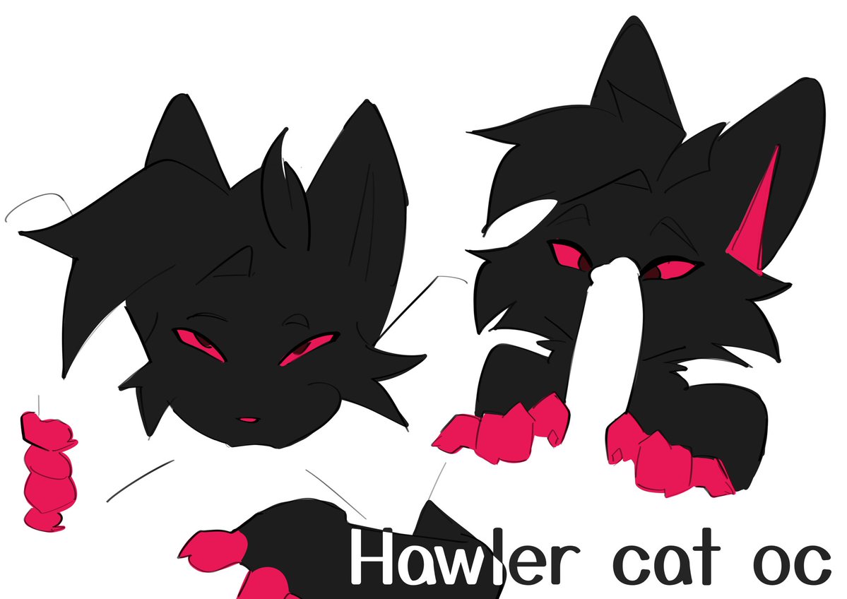 OnFuwa_KunFen's tweet photo. Hawler Cat is my oc also https://t.co/TPOpanNN19