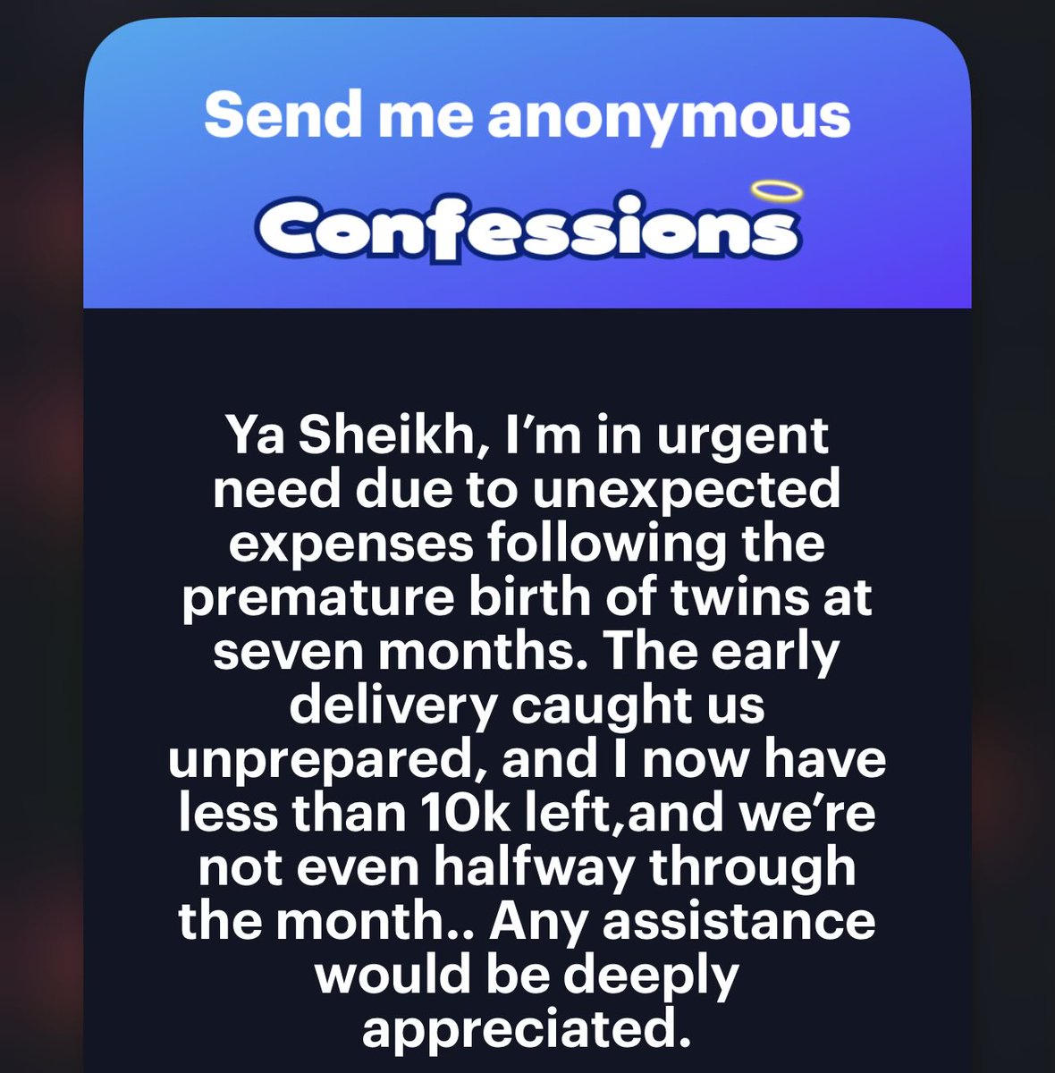 oil_shaeikh's tweet photo. Let’s help this man https://t.co/qPrNJFwDsG