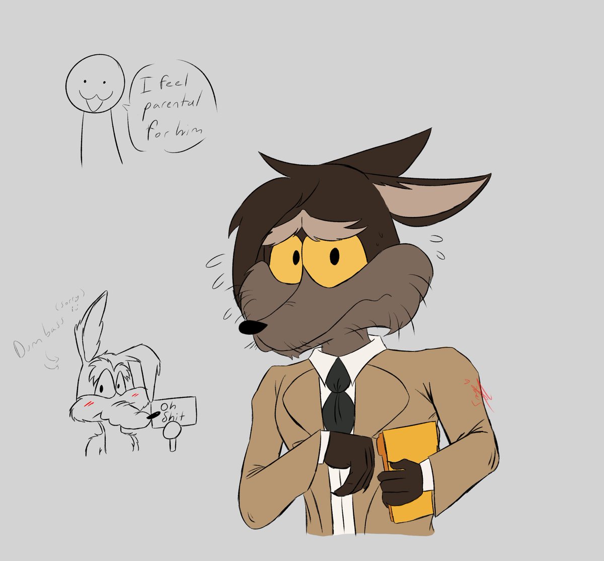 LoonaticsB1GF4N's tweet photo. I had to do this I had to this.
On a serious note I feel really parental for him in this form. And like I gave zero sh@t when I first watch the trailers so uhh thank you for changing my view on him. Yep.
#coyotevsacme #Attorneycoyote #kevincoyoteau #looneytunes https://t.co/BIgp0nRraQ