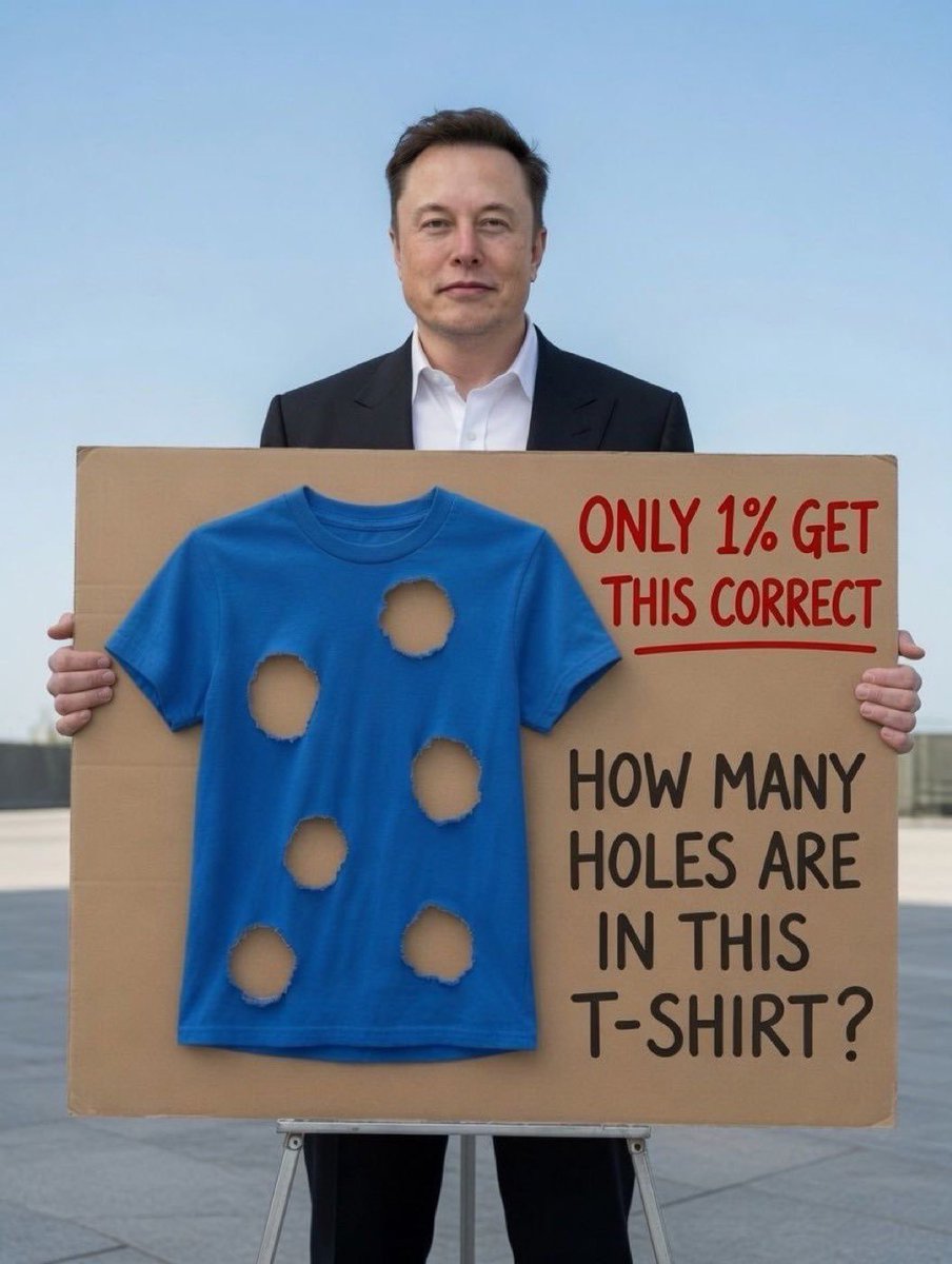 ElonMusklive567's tweet photo. Most people will say 6…

But only the sharp ones will spot the real answer. 👀🤣

Think carefully before you answer don’t let the obvious fool you! 😏

👇 What’s your answer? https://t.co/mnjnYcVu1F