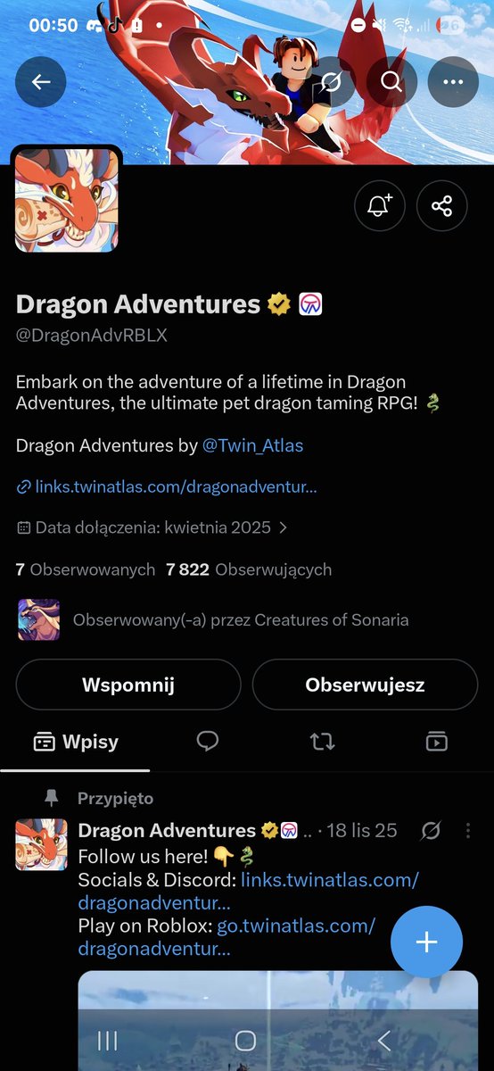 Szuszi11's tweet photo. @DragonAdvRBLX username: @yumisxkaiju 
gl gang✌️ https://t.co/nCq64o21MX