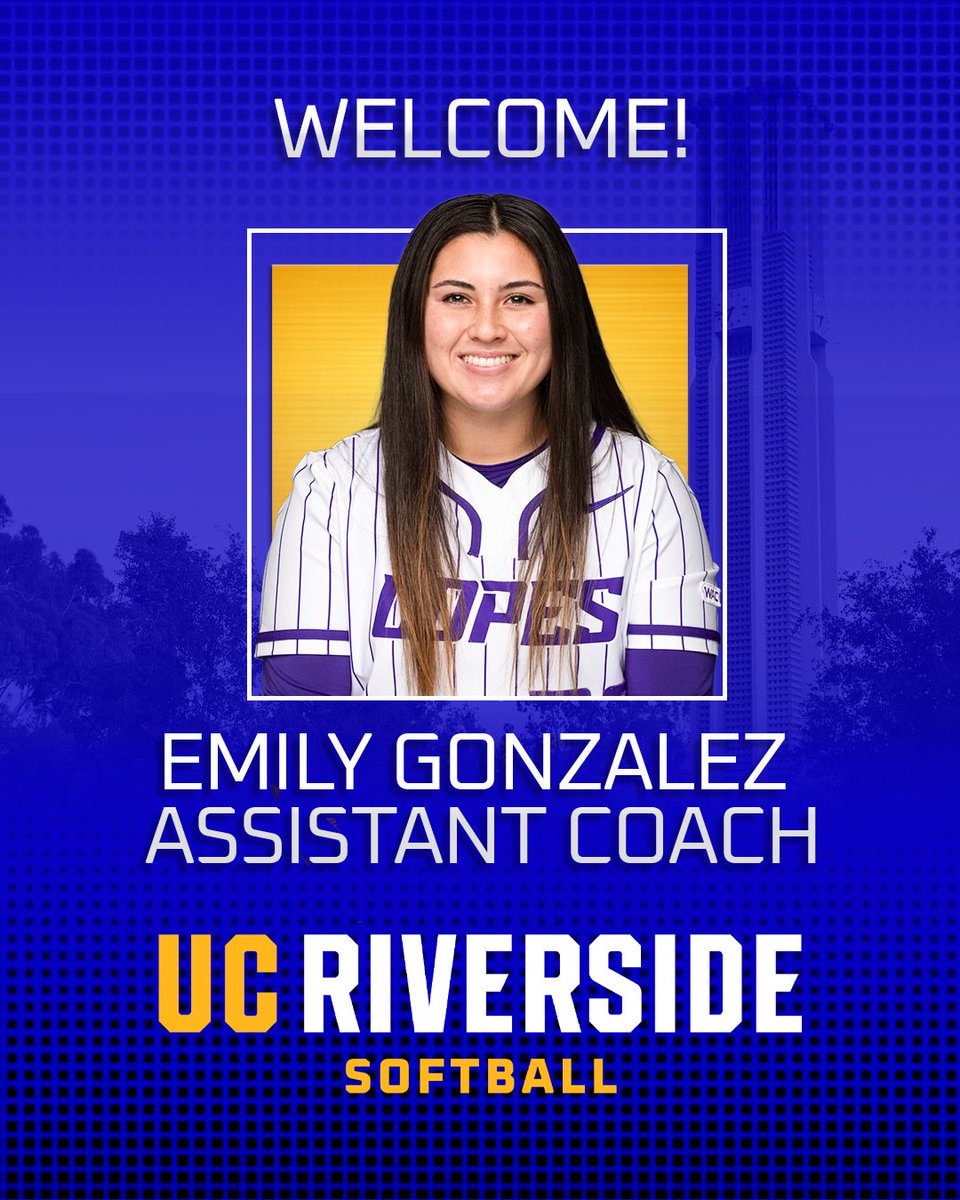 UCRSoftball's tweet photo. We’re excited to welcome former GCU standout Emily Gonzalez to our coaching staff!

A power hitter &amp; versatile utility player at GCU, Emily brings valuable experience to the Highlanders &amp; returns to Cali to begin her coaching journey close to home.

#GoHighlanders https://t.co/siQD2IpXr4