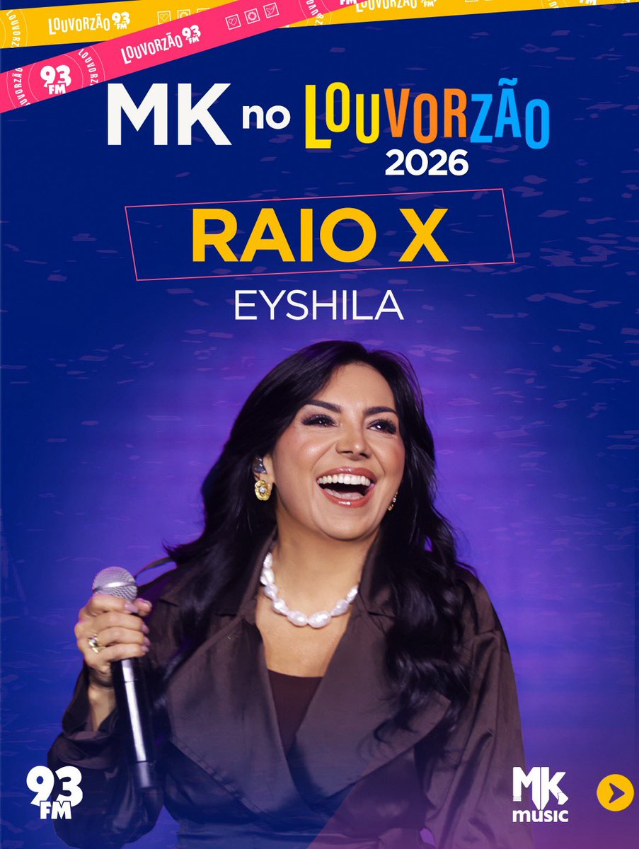 MKMusicBrasil's tweet photo. #RaioX #Esquenta #Louvorzão2026 ⁣⁣
⁣⁣
Quem está contando os minutos para louvar e adorar a Deus com a Eyshila, no Louvorzão 2026, neste sábado (15/08), na Quinta da Boa Vista (RJ)? 🤔 ⁣⁣

https://t.co/5mtOQriHnz
⁣⁣
E qual é o seu Top 3? 😍⁣⁣
#gospel https://t.co/Pq23cyOvg0