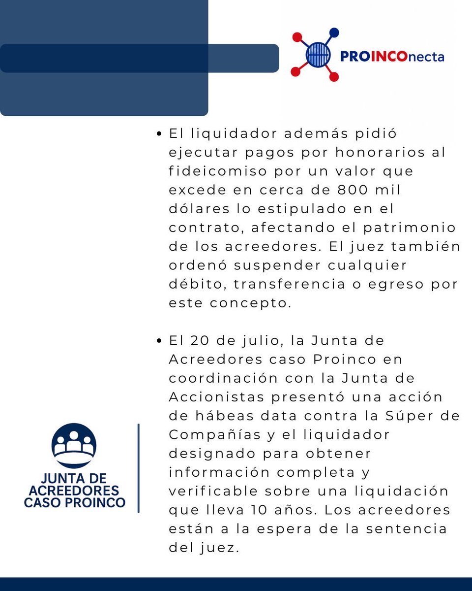 Proinconecta's tweet photo. #BoletínDePrensa | Caso Proinco: Juez dictó medida cautelar para impedir venta no autorizada de lote de 55 hectáreas y así proteger los derechos de los acreedores 
#DerechosDeLosAcreedores #CasoProinco #Justicia
@manavisionec 
@revistavistazo 
@radio_pichincha 
@SuperintEC https://t.co/UHRlGWL8tS