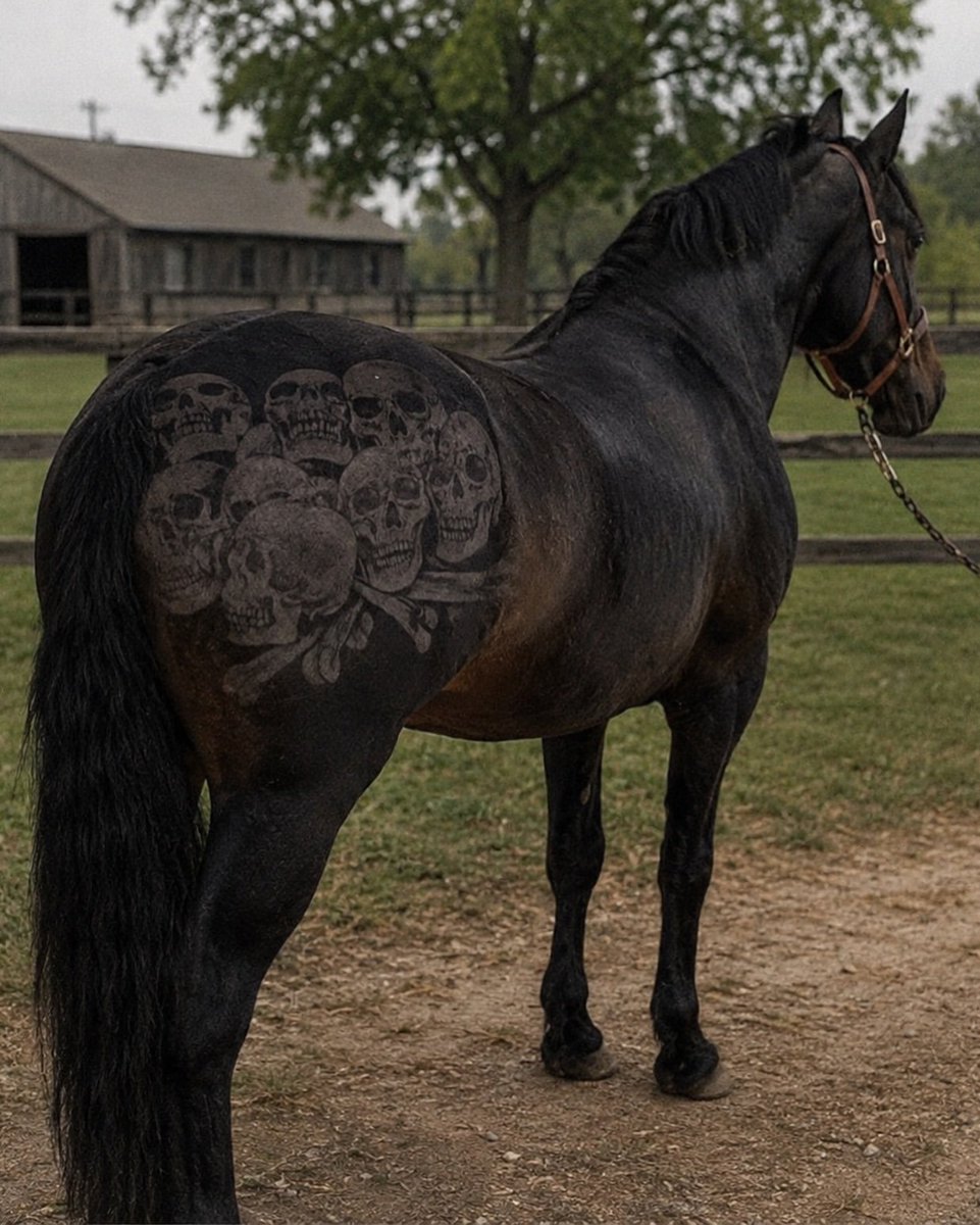 rogue's tweet photo. These beautiful horse clipping designs completely transform regular coats into works of art https://t.co/nHREEWO2yF