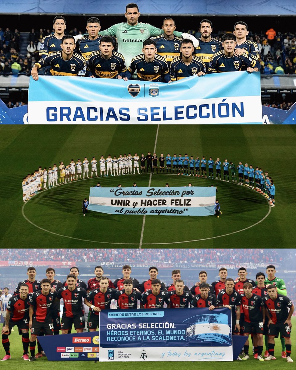 tapiachiqui's tweet photo. Durante todas estas fechas, ha sido realmente admirable el agradecimiento y apoyo de los clubes del fútbol argentino en todas sus disciplinas hacia nuestra Selección.

La Scaloneta une, la Scaloneta es sentido de pertenencia. AGUANTE ARGENTINA 🇦🇷 https://t.co/SBVipkmg1w