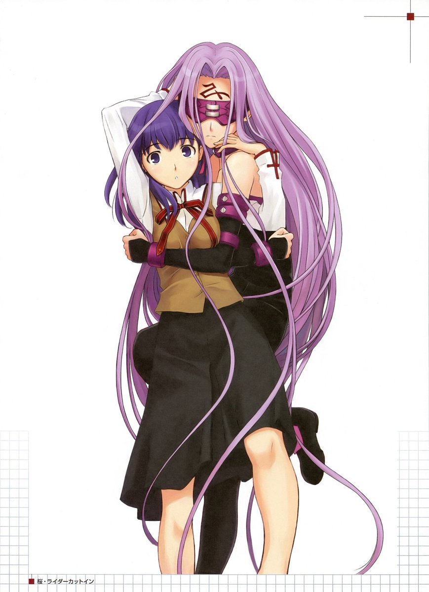Too__Pac's tweet photo. Sakura Matou &amp; Rider artworks by Kisai Takayama (Amagami SS artist) https://t.co/82p7O56Jbl