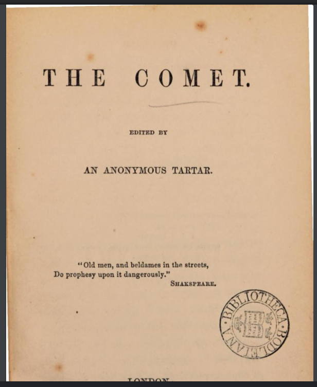TartariaLives's tweet photo. The Comet
~Anonymous Tartarian
1857

"..it only took 30 years to undo over 800+ years of civilization.."   

'As told by a Tartarian writing from an Asylum'

[Tartar-Sauce]👇
https://t.co/Jr3siXFN52