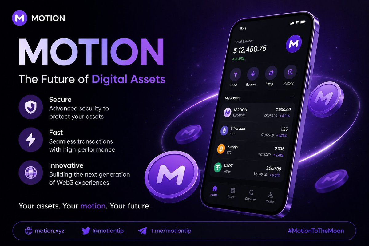 yukclean's tweet photo. Excited to explore @motiotip and see how Motion is building a new experience around digital assets. The platform looks interesting, and I’m looking forward to learning more about the ecosystem and what’s coming next.
@tipmotion $MOTION https://t.co/CBx7DGXqZg