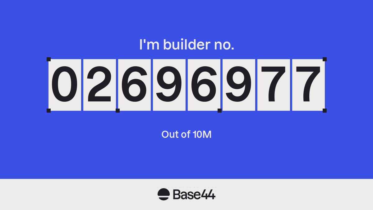 drewbunk's tweet photo. @Base44 https://t.co/wnMnBqYtYL