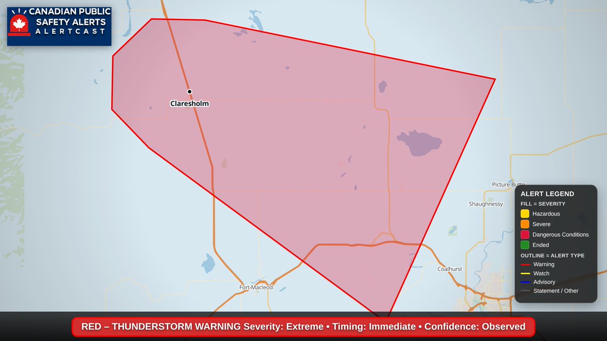 CANPublicAlerts's tweet photo. Our first free form polygon Red Warning.
#ABStorm #BCStorm #MBStorm #NBStorm #NLwx #NSStorm #NTStorm #NUStorm #ONStorm #PEStorm #QCStorm #SKStorm #YTStorm https://t.co/tf4zzHd1a9