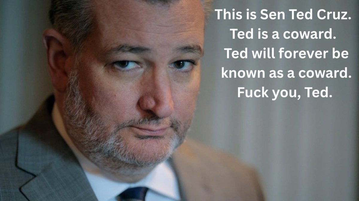 JIdensux's tweet photo. @sentedcruz is a coward. https://t.co/RygErpSxPB