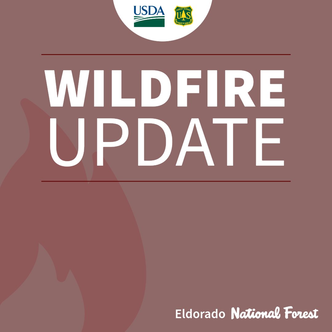 EldoradoNF's tweet photo. Update: #Dennisfire (El Dorado County) - Vegetation fire at Mormon Emigrant Trail & Light Canyon Rd. forward progress stopped 16 acres hose lines around the fire, completing dozer line. https://t.co/0a4nU96LBn