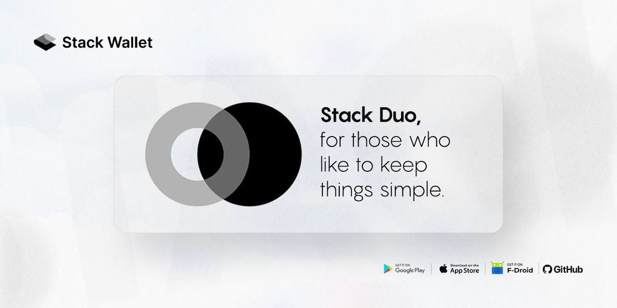 stack_wallet's tweet photo. Stack Duo brother! Monero and Bitcoin. XMR and BTC. Simple. Easy. No nonsense. Nothing better.

Cypherpunk. https://t.co/svoE89MTRb