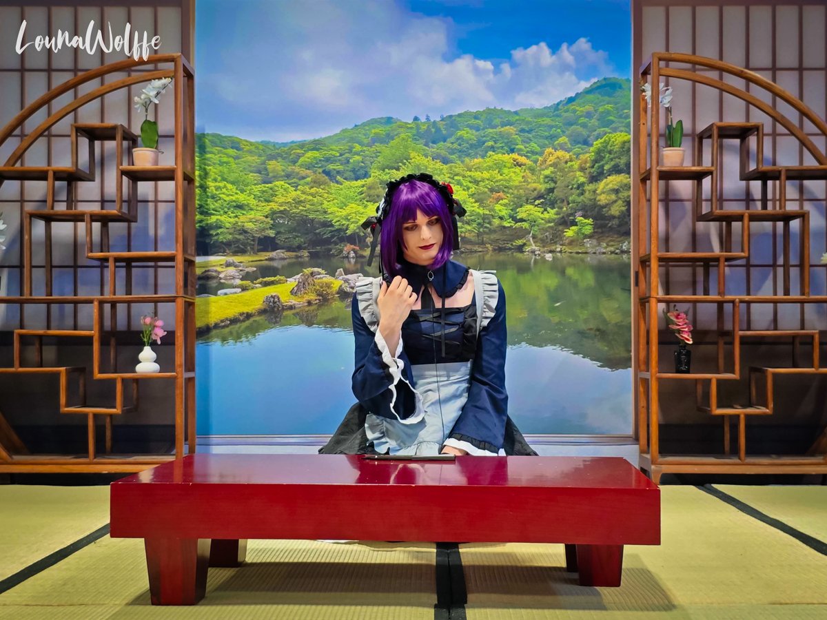 LounaWolffe's tweet photo. Quel endroit magnifique pour prendre le thé ~

What a beautiful place to indulge in a little afternoon tea ~ 

📸@Aliceomegade

#femboy #cosplay #MyDressUpDarling #SonoBisqueDollWaKoiWoSuru #MarinKitagawa #kuroeshizuku #japanexpo2026 https://t.co/hMvlU7G4sH