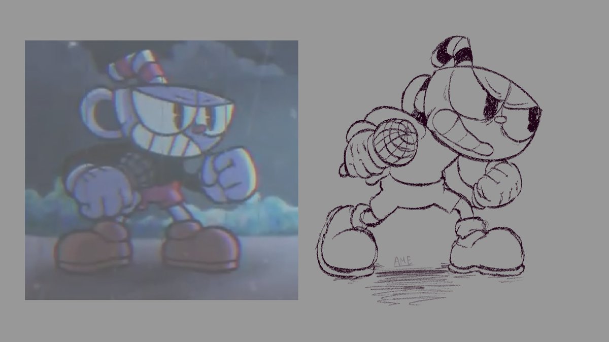 Amezuynn's tweet photo. k so i'm joining the
"remaking new indie cross cuphead idle trend"

( is that a trend now?- )

anyways here's how i thought it would look https://t.co/dcWJVIaHfx