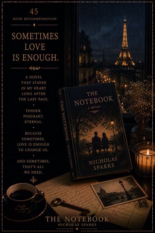 Books_Reviews_1's tweet photo. 📖 The Notebook
Some love never lets go.
What if your greatest love became your greatest memory?
The Notebook isn't just a romance.
It's a promise.
A story about choosing the same person,
again and again,
through time,
distance,
and even fading memories. https://t.co/gZ3Al0kSIZ