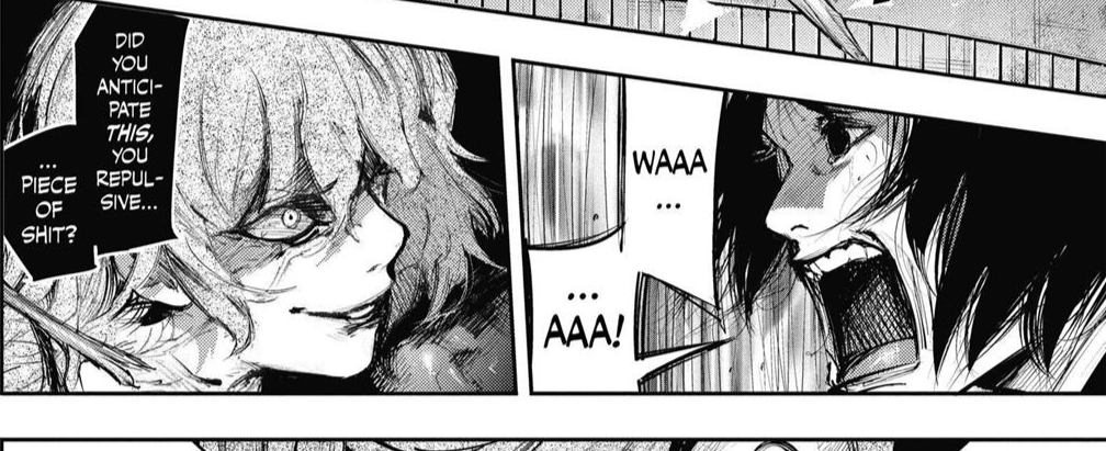 Static07r's tweet photo. was re-reading the cochlea raid arc and this whole sequence was frying the fuck outta me dawg 😭 https://t.co/emRb1qQ3oL