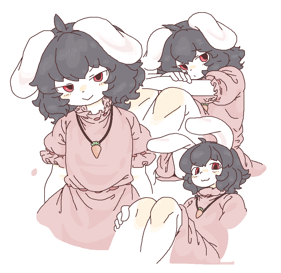 moppynoko's tweet photo. tewi scribbles https://t.co/kSJfwA67EF