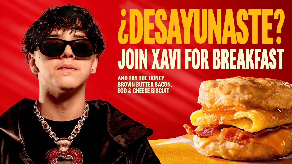 XaviNewsOF's tweet photo. #ad Join me in Chicago this weekend where I'll be celebrating the launch of mcdonalds Honey Brown Bacon Egg &amp; Cheese Biscuit and honoring the Latino tradition of long names. LOS VEO AHI👀❤️‍🔥 https://t.co/CqYUSLHu9n