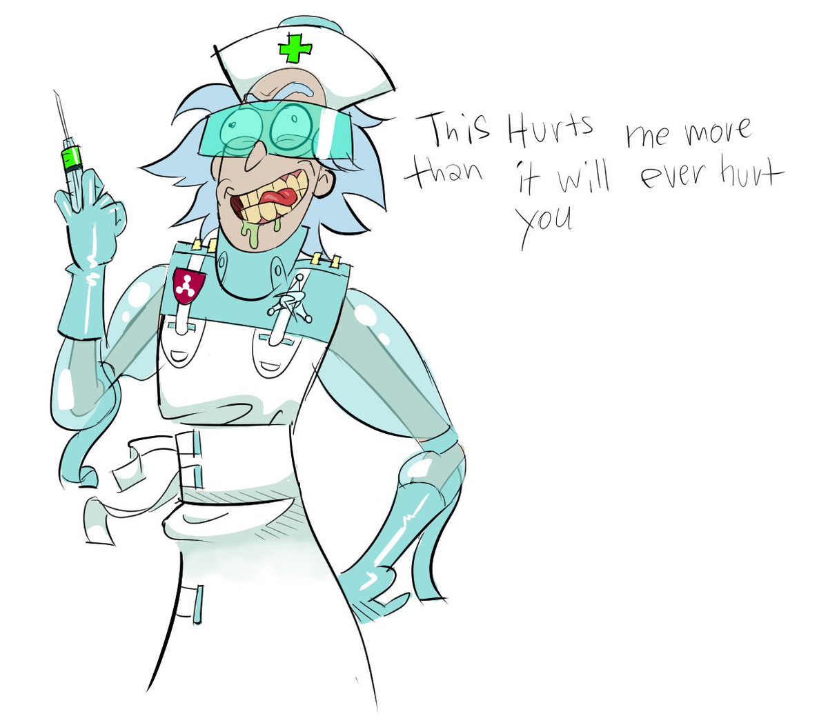 invasiveinsect's tweet photo. I am a surgeon #Rickandmorty https://t.co/U2v5dyj30B