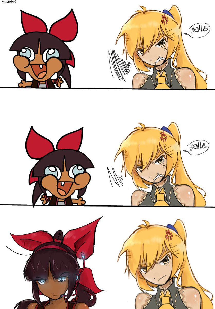 TeshOwO's tweet photo. Me pareció divertido dibujar a Neru y a fuku como el meme XD #suzunefuku #akitaneru #neru #vocaloid https://t.co/ngoPu3UPam