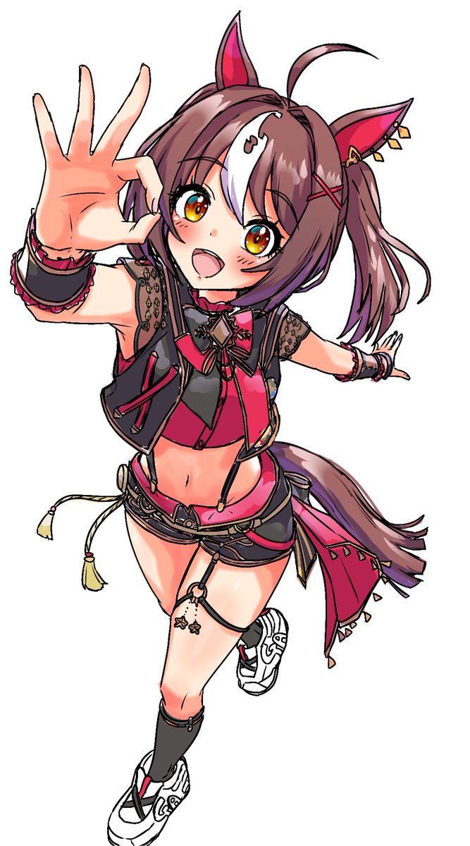 yaxymore_120's tweet photo. これは勝負服の複雑さ、装飾の細かさからラフで力尽きた絵 https://t.co/OrKGHJbfG6