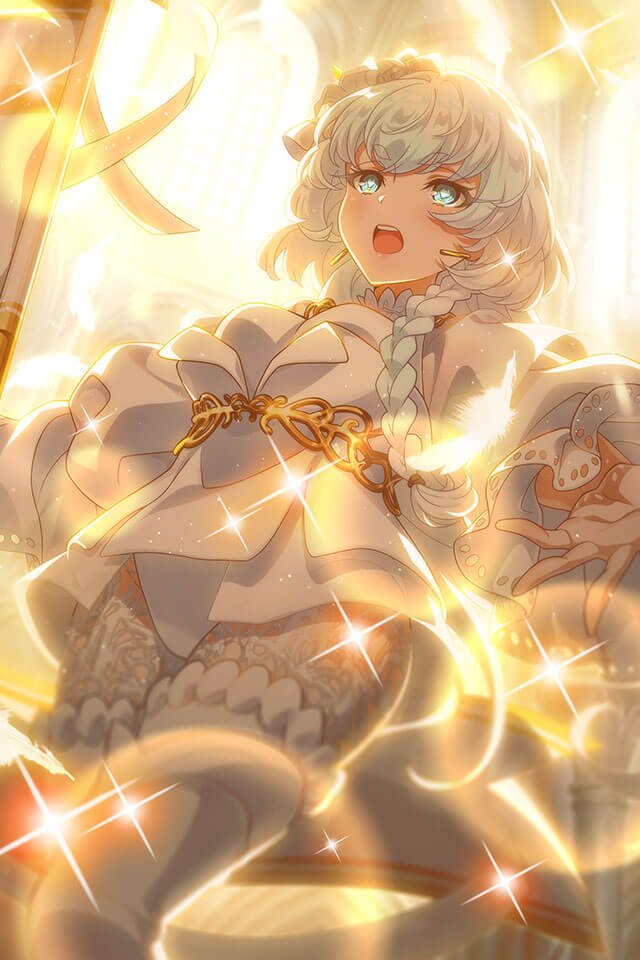 toitoimimi's tweet photo. 【Tokyo 7th シスターズ】PSレアカード　アリナ 舞い降りる純白 GETしたよ！皆も遊んでね♪→https://t.co/y7fK0JWHwS 【プレイヤーID】QiKHMEA #t7s #ナナシス https://t.co/zLkdkDKYGY