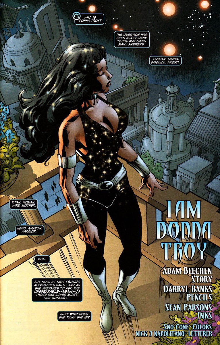 THEMYSCIRALORE's tweet photo. Donna could also fit the starry-space-warrior vibe if they wanted to https://t.co/JbcQ40trNy