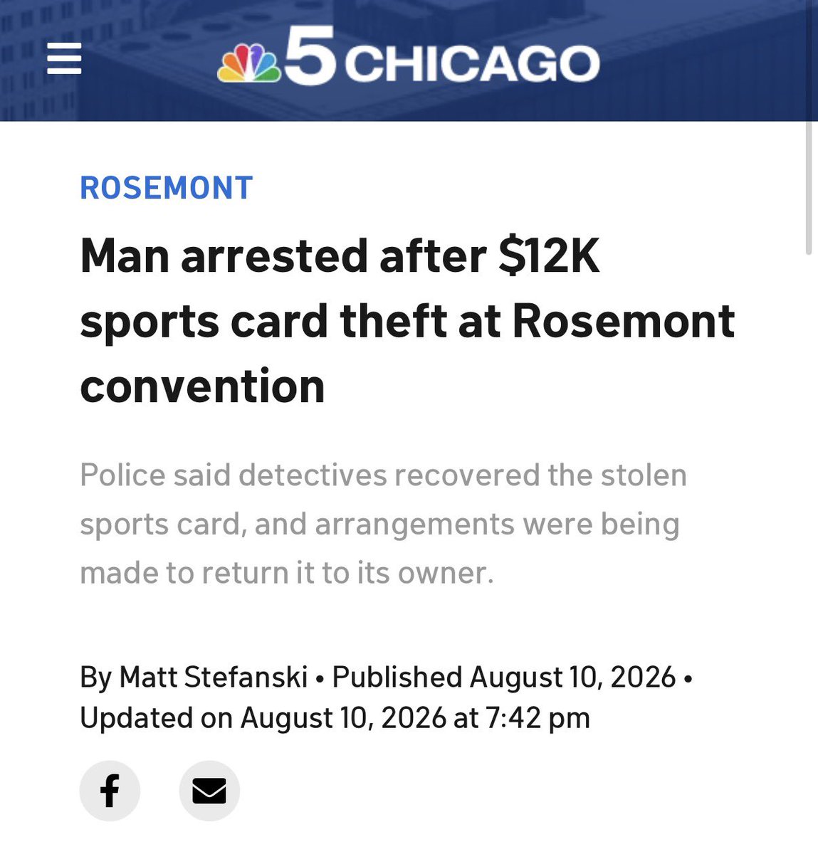 LememeJames's tweet photo. Father that stole a card with son was arrested https://t.co/mLNL5jXhLO