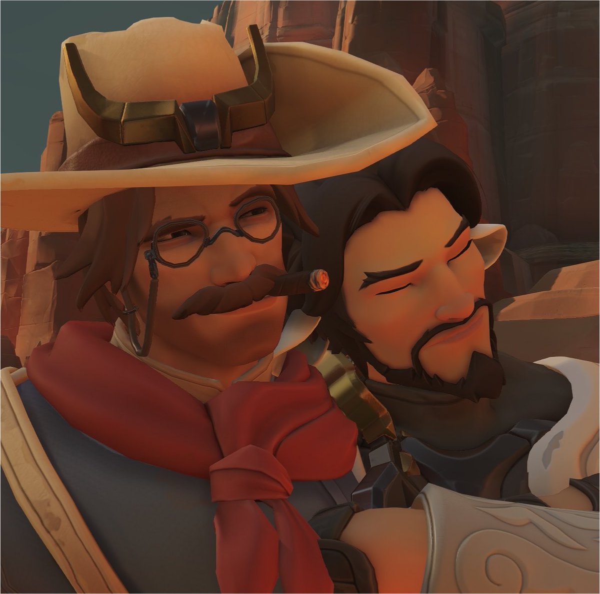 YeehanArchive's tweet photo. These two skins go together so well THANK YOU OVERWATCH https://t.co/iRktzkUAiz