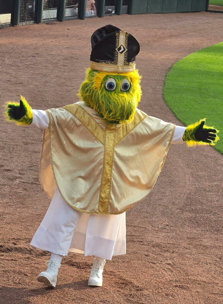 WhiteSoxVideo's tweet photo. サウスポーちゃんも特別な衣装を着ています。

#WhiteSox https://t.co/INn9yCKxyP