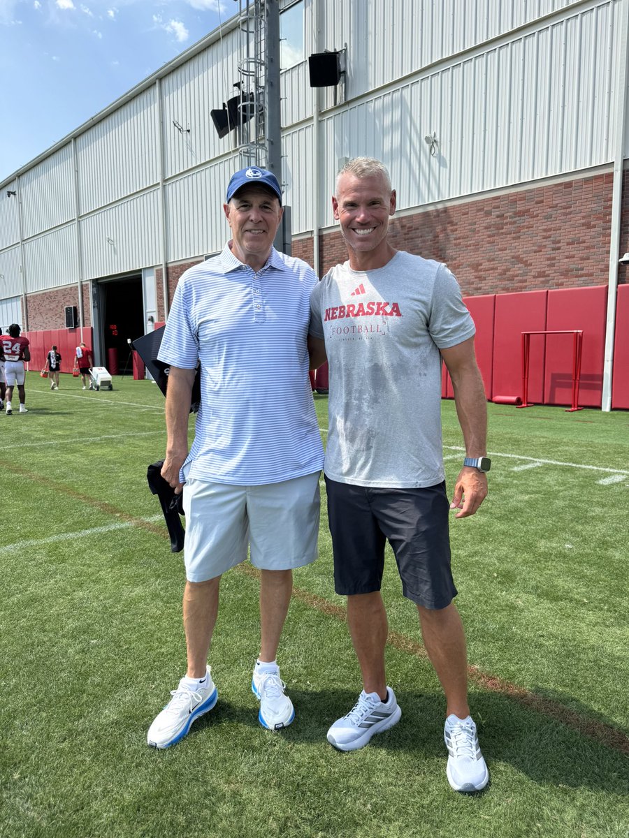 SethOnHoops's tweet photo. Can't thank @JarrettWishon enough for his hospitality today during my visit to watch @HuskerFootball practice. My guy is more organized than crime. Amazing opportunity to see firsthand the second to none facilities and get inside the ropes to watch practice. https://t.co/YBquH9eIvO