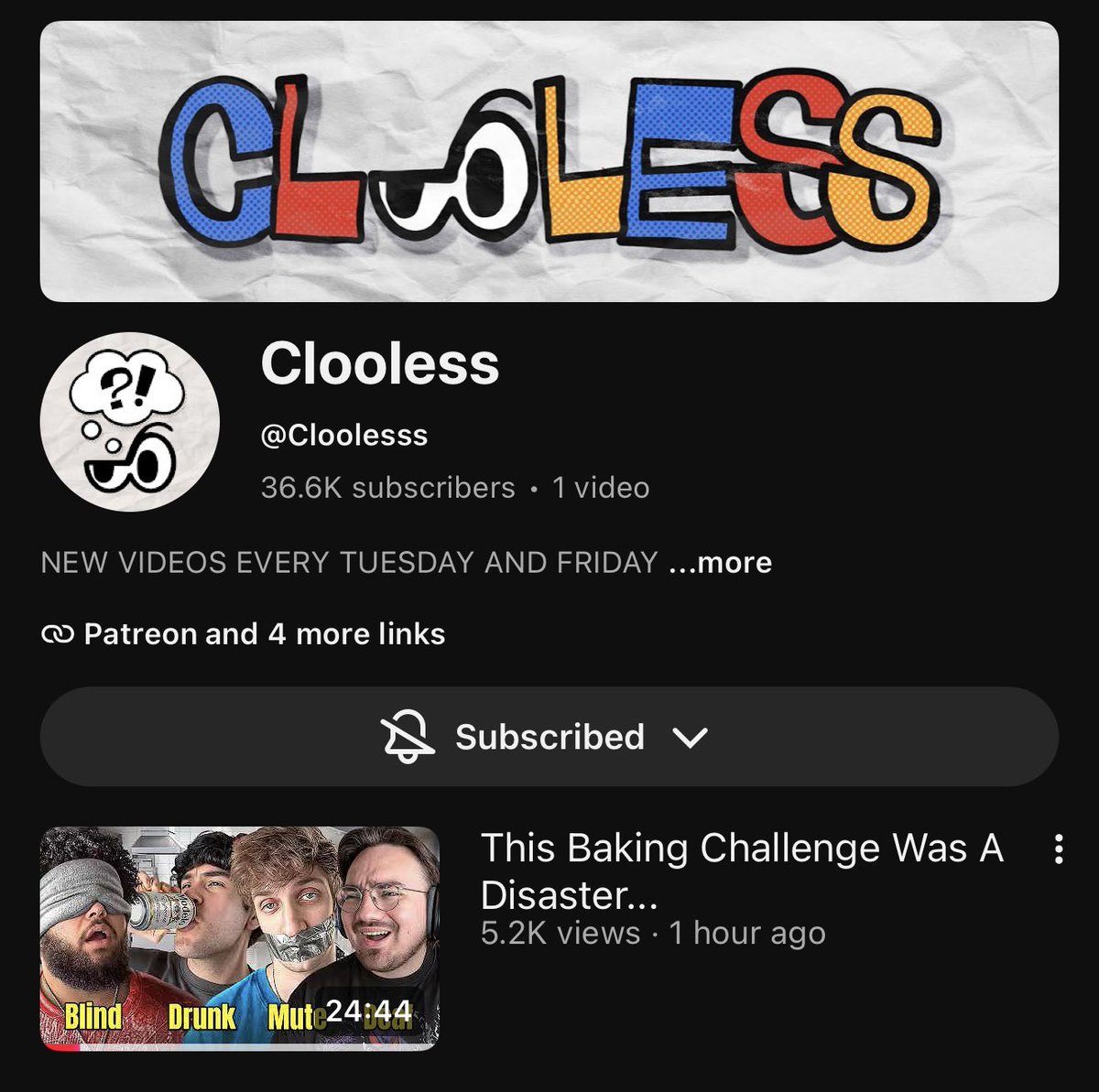 SoGrizzy's tweet photo. WHAT DO YOU MEAN THE NEW CLOOLESS CHANNEL LAUNCHED TODAY??? WHY DOES NOBODY TELL ME SHIT AROUND HERE? 

go subscribe 🙉 https://t.co/LqqBrWfKDt