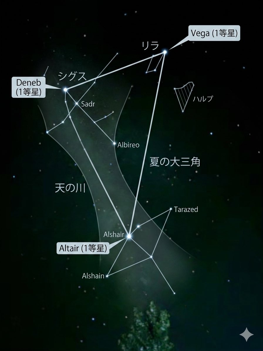 nanamayu's tweet photo. 素晴らしい避暑の旅🏔️。17が撮ってくれた満天の星空写真をGeminiが解説してくれたわ🤭 https://t.co/fVVrbdMU2r