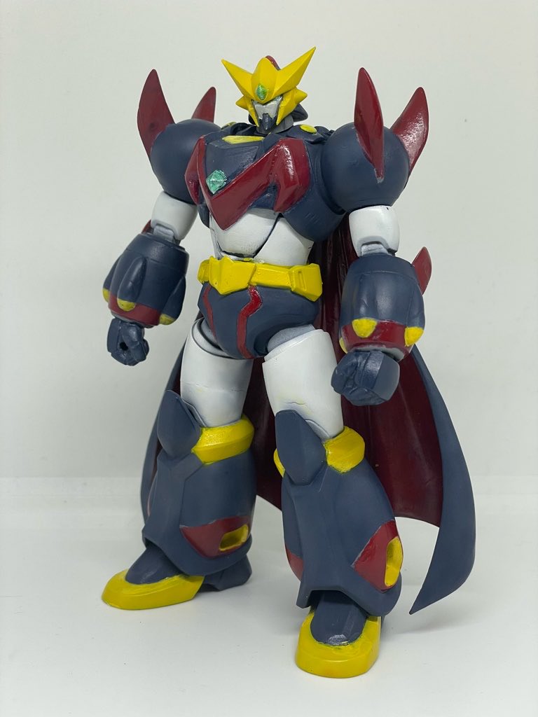 don_patch_rx's tweet photo. 「激昂無頼!!ガン・バルゼー」
アニメ見て、勢いのまま作成。
約14cm。

#ガンバルゼー
#令和のダラさん https://t.co/nF1GmCCrB3
